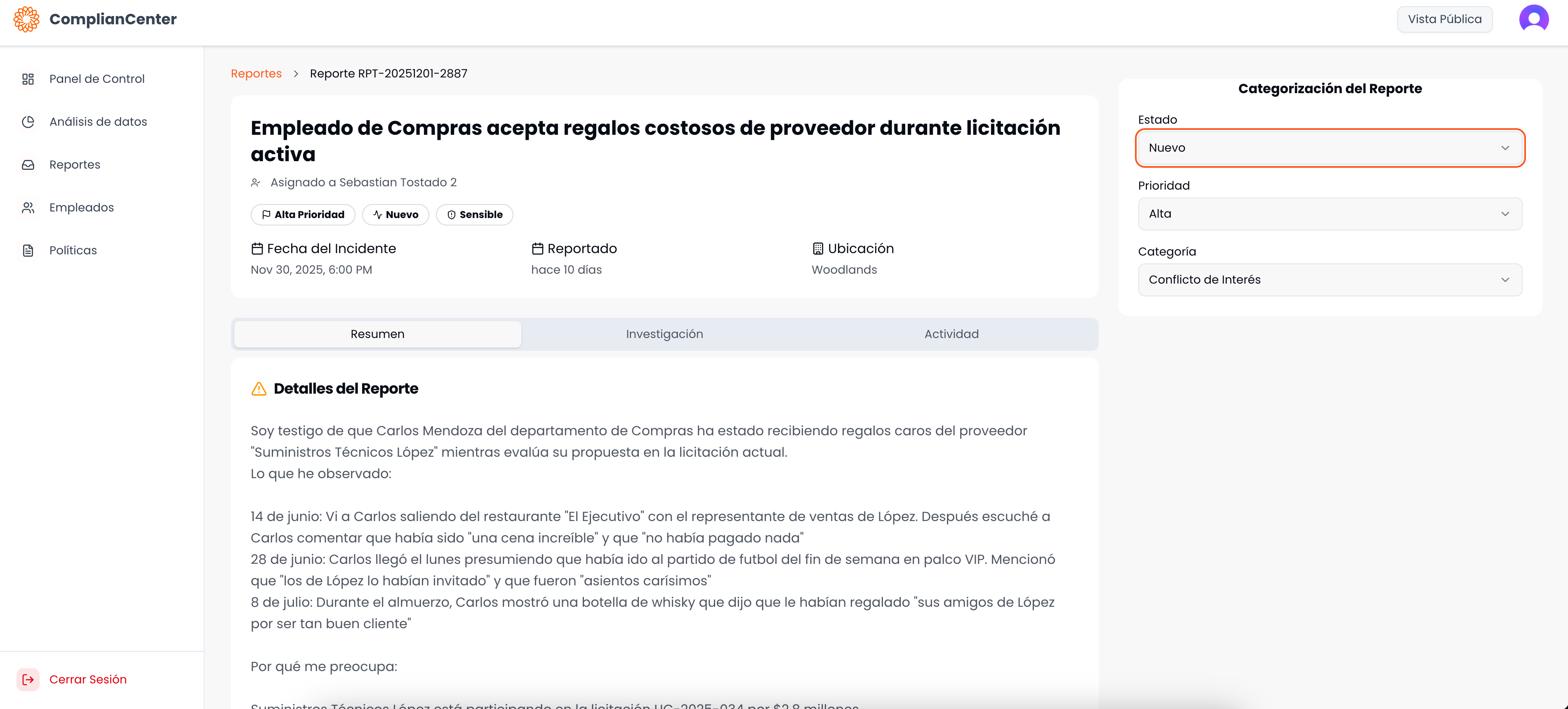 Whistleblowing Channel